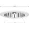 Progress Lighting 5" Deep Cone Reflector Trim for 5" housing (P851-ICAT) P8268-21 - alternate 6